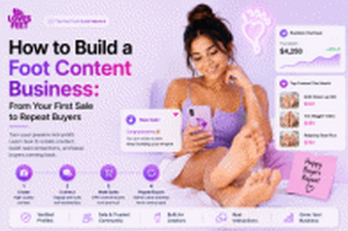 How to Build a Foot Content Business: From Your First Sale to Repeat Buyers